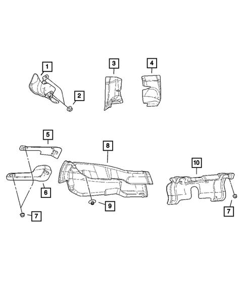 Heat Shields for 2007 Dodge Charger #0