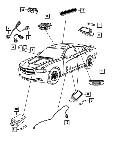 Lamps-Interior and Exterior for 2011 Dodge Charger #2