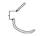 N0180466 - : Vacuum Hose for Volkswagen: Cabrio, EuroVan Image