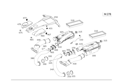 Air Intake, Gasoline Vehicles for 2019 Mercedes-Benz Maybach S650 #0
