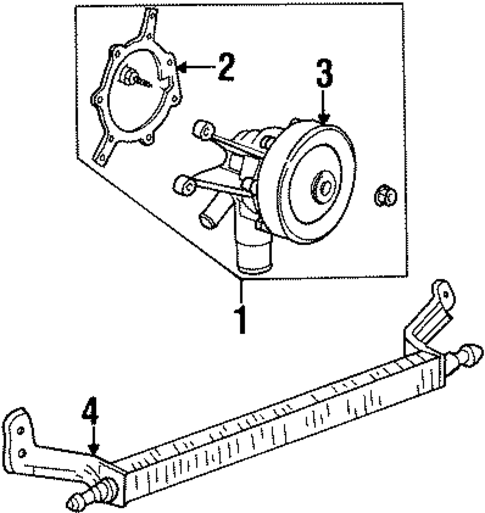Power Steering Oil Cooler for 1998 Mercury Sable #1