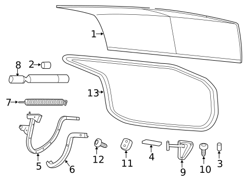 Trunk for 2015 Chrysler 300 #0