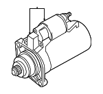 2M911024M - : Starter for Volkswagen: Beetle, Golf, Golf SportWagen, Jetta, Passat Image