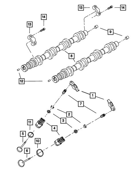 Camshaft and Valve for 2008 Jeep Grand Cherokee #0