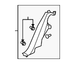 25946445 - : Lock Pillar Trim for Chevrolet: Malibu Image