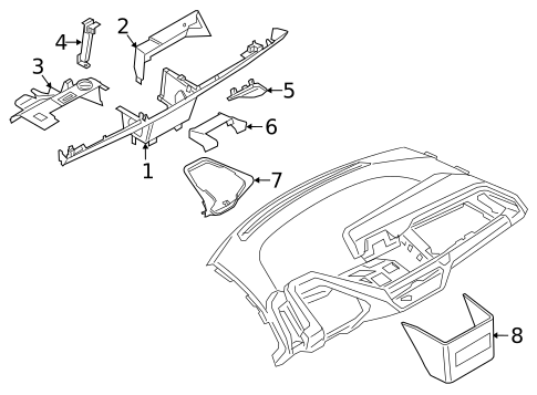 Instrument Panel Components for 2014 BMW i3 #0