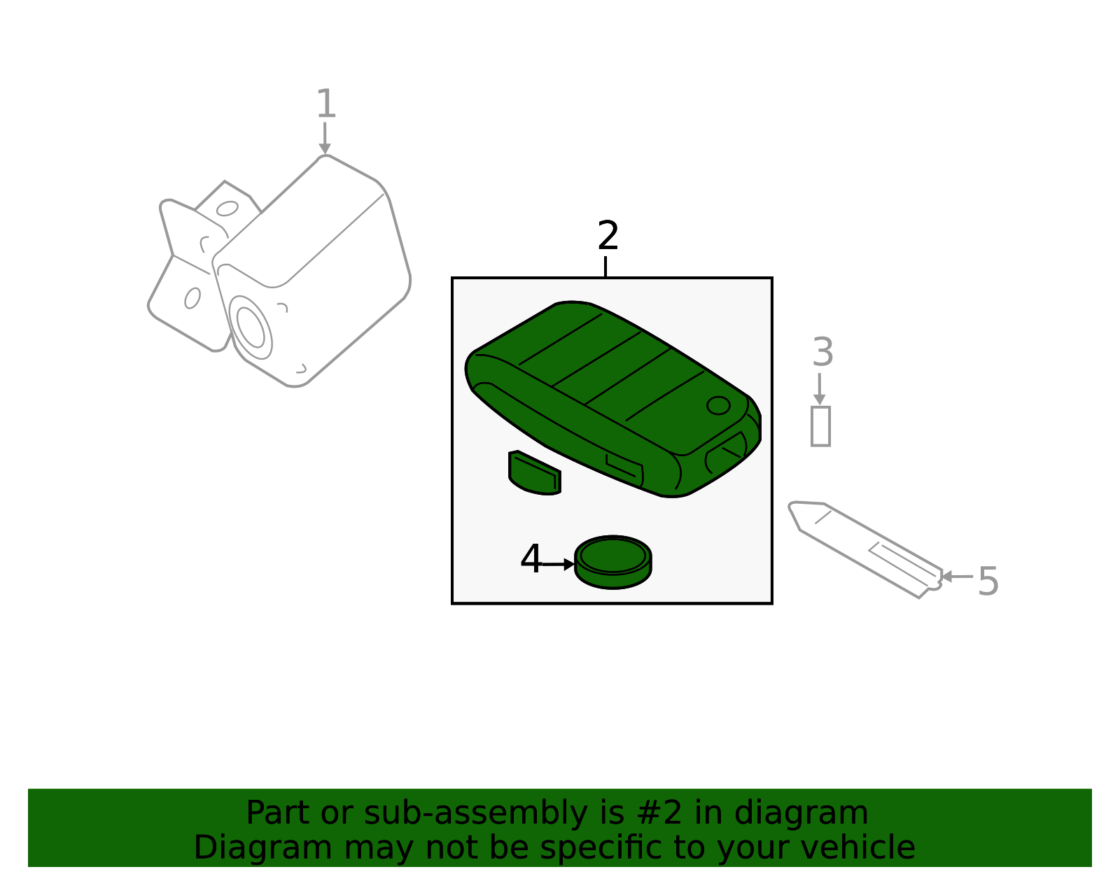 2021 Kia Rio Keyless Entry Transmitter 95440-H9100 | Kia Parts Direct
