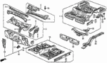 934051002508 - Body/Air Conditioning: BOLT-WASHER (10X25) for Honda Image