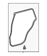 6787235091 - Body: Door Weather-strip for Toyota: 4Runner Image