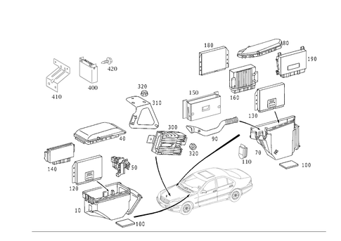 Apparatus Case and Control Units for 2001 Mercedes-Benz S430 #0