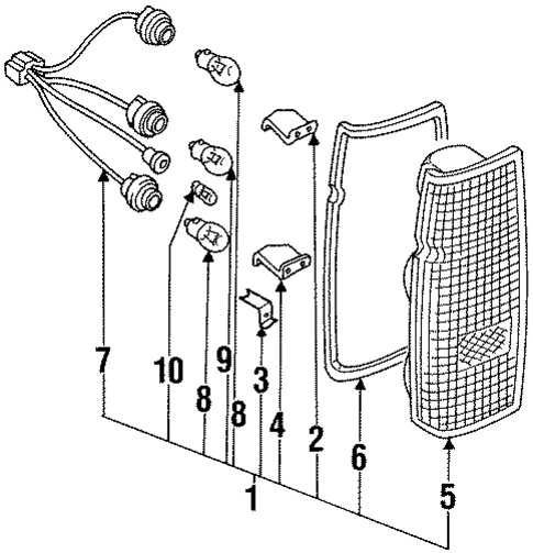 Tail Lamps for 1989 Nissan D21 #0