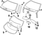 96473132040 - : Sun-Visor Center Bracket for Porsche: 911 Image