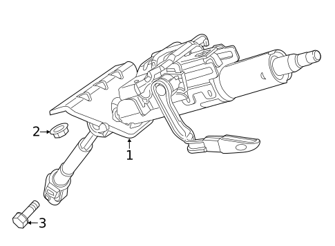 Steering Column Assembly for 2015 Ram ProMaster City #0