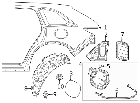 Fuel Door for 2024 Mazda CX-90 #0
