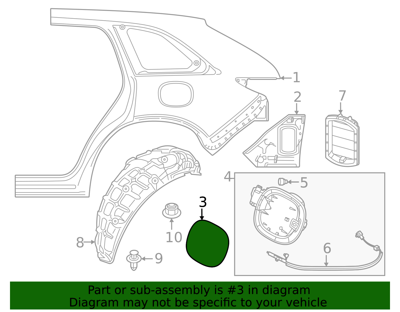 KMV6-42-411B - Fuel Door - 2024-2025 Mazda | Mazda Swag