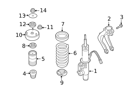 Struts & Components for 2009 BMW X5 #2