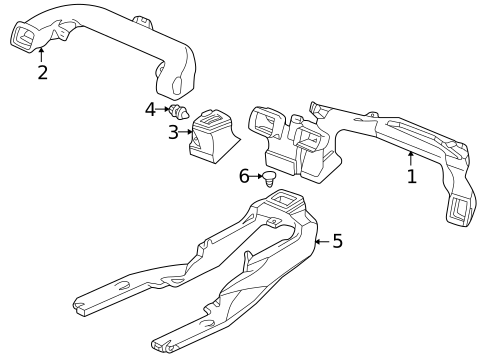 Ducts for 1998 Honda Accord #1