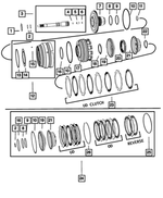 4799088 - 545RFE; 5-Speed; Automatic Transmission: Transmission Snap Ring for Mopar Image