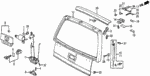75556605010 - Body/Air Conditioning: BOLT, LOCK STRIKER for Honda Image