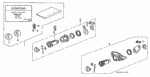 6721SH3415 - Electrical/Exhaust/Heater/Fuel: TUMBLER KIT, KEY CYLINDER for Honda Image