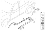 51777191242 - : Right Door Sill Cover for BMW Image