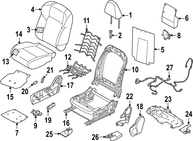 876026CB0B - Body: Headrest Guide for INFINITI: QX60 Image