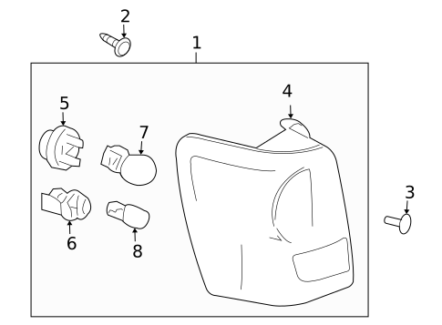 Bulbs - Chassis for 2010 Mazda Tribute #1