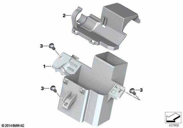 61137719424 - General Electrical System: Relay Carrier -  for BMW-Motorrad Image