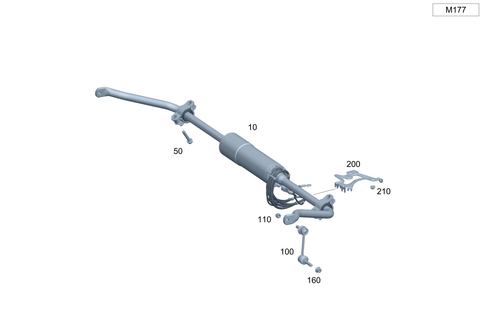 Rear Torsion Bar for 2024 Mercedes-Benz S63 AMG E Performance #0