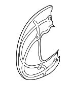 8W0615311E - : 2017-2025 Audi - Splash Shield for Audi: A4, A4 allroad, A4 Quattro, A5 Quattro, A5 Sportback, A6 Quattro, Q5, Q5 PHEV, Q5 Sportback, RS5 Sportback, S5 Sportback, S6, SQ5, SQ5 Sportback Image