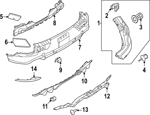 Bumper & Components - Rear for 2023 Porsche Cayenne #0