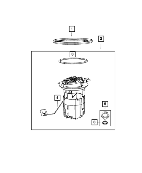 Fuel Pump and Sending Unit for 2019 Dodge Journey #0