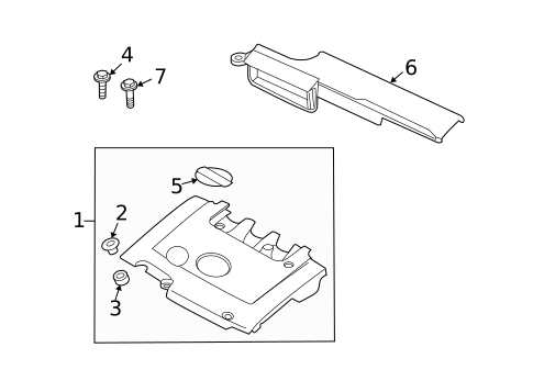 Engine Appearance Cover for 2011 Nissan Altima #0