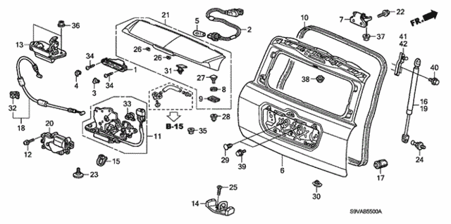 Tailgate for 2008 Honda Pilot #0