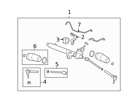 Steering Gear & Linkage for 2006 Hummer H3 #0