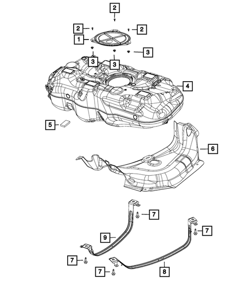 Fuel Tank for 2016 Fiat 500L #0
