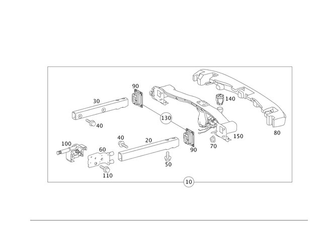 1556 - Trailer Coupling: Bolt and Washer Assembly for Mercedes-Benz: 180C, 250, 300S, C230, C240, C250, C280, C300, C32 AMG, C320, C350, C55 AMG, C63 AMG, CLK320, CLK350, CLK500, CLK55 AMG, CLK550, CLK63 AMG, E250, E320, E350, E400, E500, E55 AMG, E550, E63 AMG, E63 AMG S, GL320, GL550, GLK250, GLK350, ML320, ML350, ML450, ML500, ML550, ML63 AMG, R320, R350, R500, S350, S400, S450, S500, S550, S550e, S600, S63 AMG, S65 AMG Image image