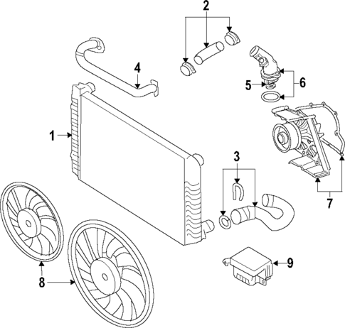 Cooling System for 2007 Audi A4 Quattro #0