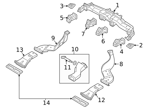 Ducts for 2015 Kia K900 #0