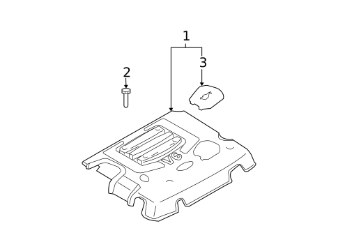 Engine Appearance Cover for 2005 Kia Sorento #0