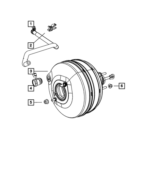 Power Brake Booster for 2008 Dodge Ram 1500 #0