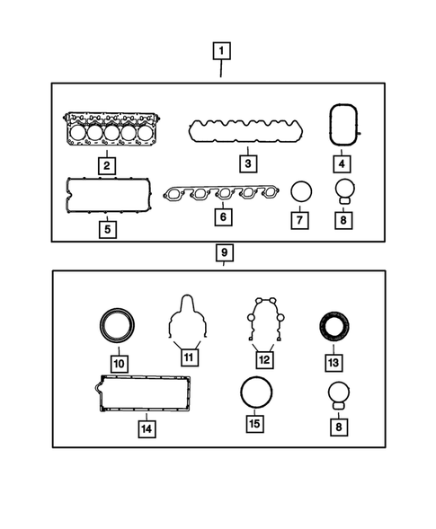 Engine Identification, Service Engines & Engine Service Kits for 2010 Dodge Viper #0