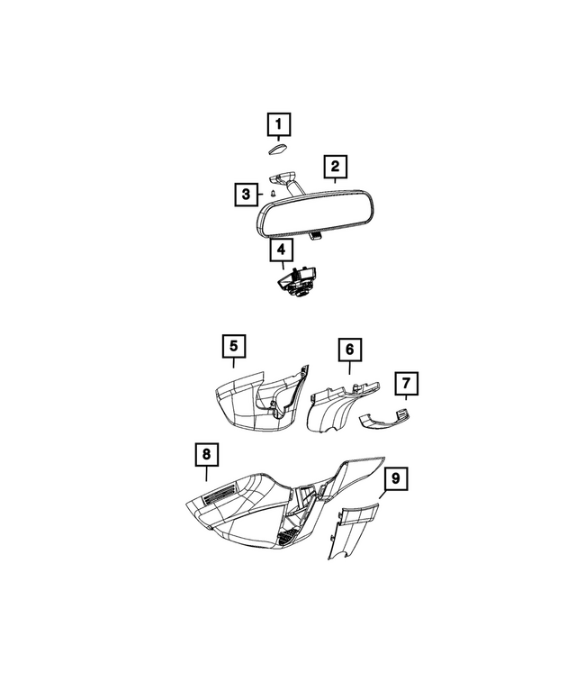 « 6PA22TX7AB –  : Rétroviseur Couvercle pour Mopar Image »
