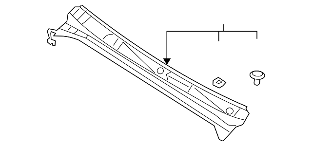 Genuine Top Cowl Panel Assembly (d41 Frontier) - 66862-9BU0C