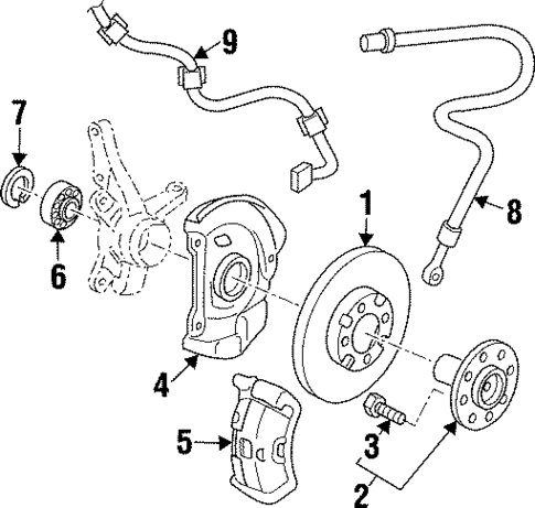 Anti-Lock Brakes for 2000 Hyundai Elantra #0