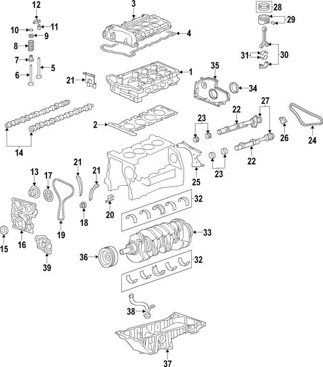 12604128 - Engine: Bearings for GM Image