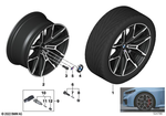 36117883685 - Wheels: Disc Wheel Lt.Alloy Black Ii Solid Paint for BMW Image
