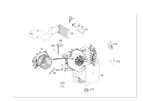 Air Conditioner in the Rear for 2007 Mercedes-Benz R350 #0