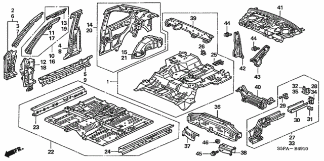 Inner Panel for 2005 Honda Civic #0
