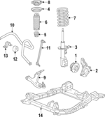 13230517 - : Stabilizer Bar for Saab: 9-5 Image